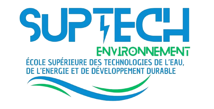 Logo SUPTECH ENVIRONNEMENT-Ecole Supérieure des Technologies de l'Eau,de l'Energie et de Développement Durable Privé